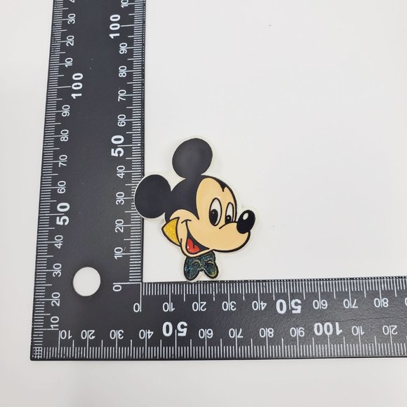 Disney Mickey Plastic VTG Very Rare H2F Pin - Sparkling Nostalgia! - Picture 10 of 11
